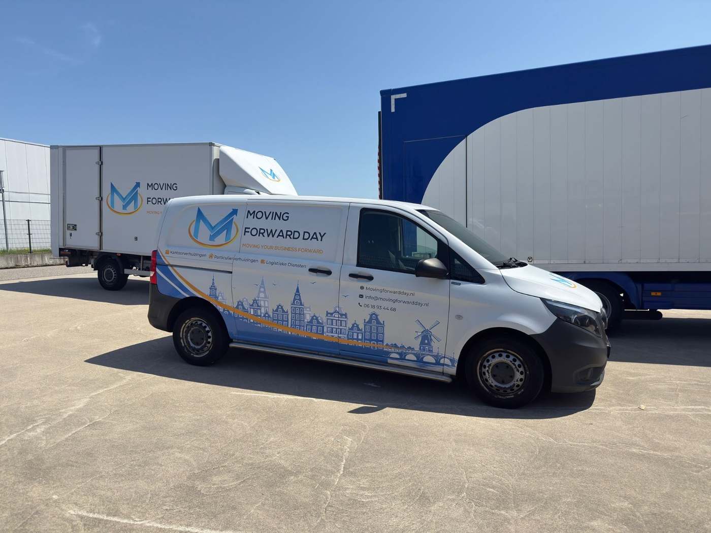 Mercedes Vito van in Moving Forward Day livery